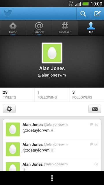 Press the new tweet icon.