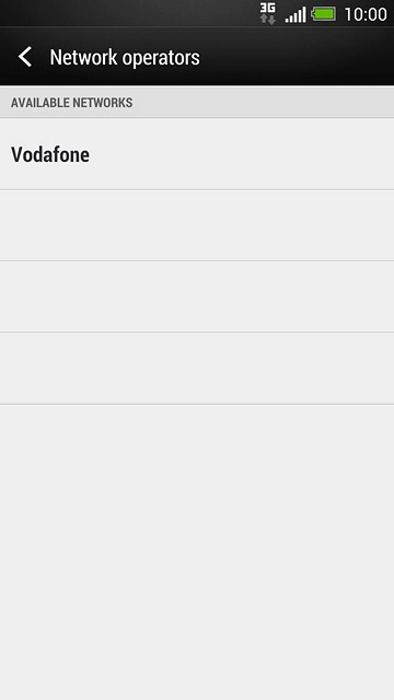 Press the required network.Your display will tell you if you have access to the network you've chosen.