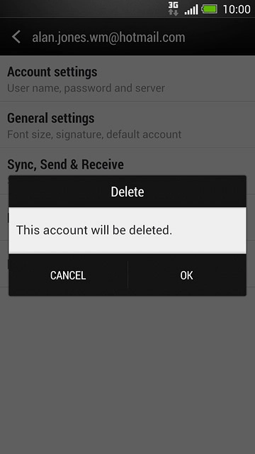 Press OK to confirm.