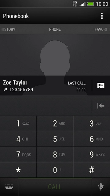 Press and hold the required speed dialling key until the number is called.