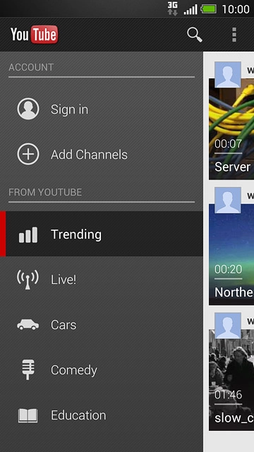 If your phone doesn't log on to your Google account automatically, you can log on manually:Slide your finger right on the display.Press Sign in.