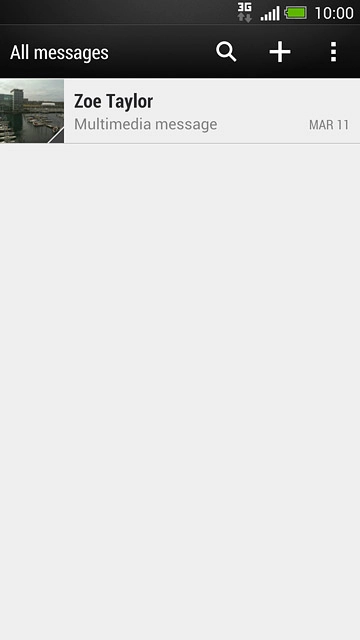 Press the menu icon.