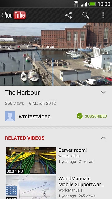 Press the menu icon.