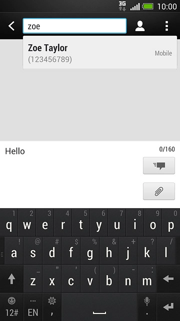 Press the required contact.Repeat the procedure to add more recipients.