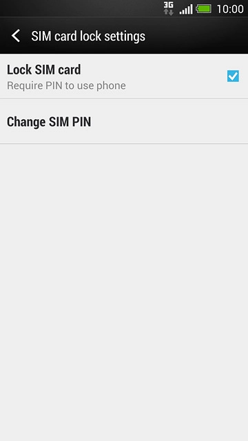 Press Change SIM PIN.