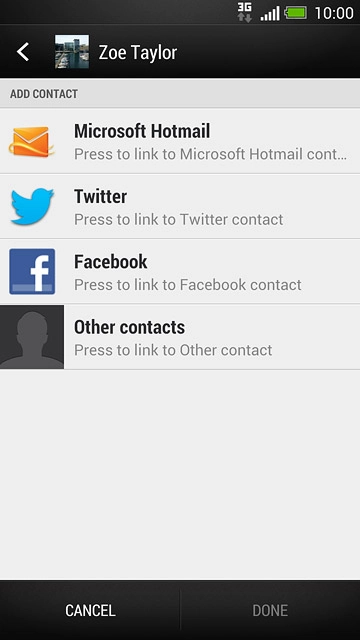 Press the required address book.
