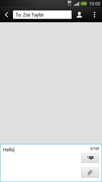 Press the send icon.