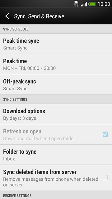 Press Peak time sync.