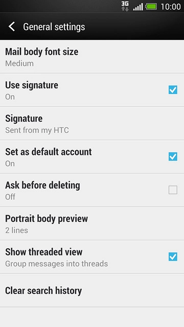 Press Set as default account until the display tells you that the function is turned on.