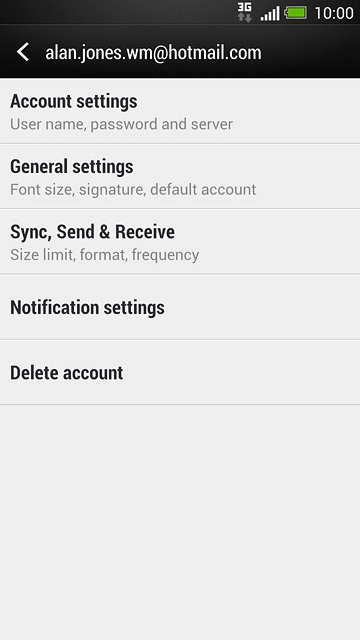 Press General settings.