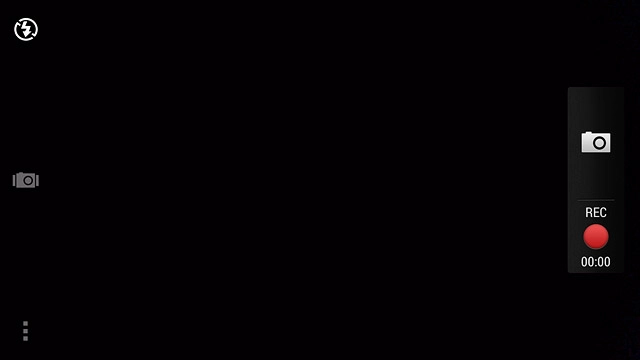 Press the record icon to stop recording.The video clip is automatically saved.