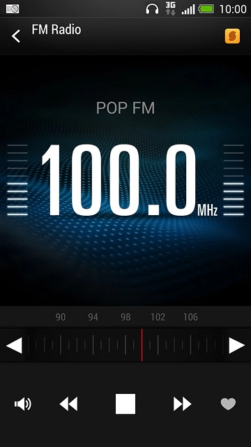 Press double arrow right or double arrow left to select the required channel.