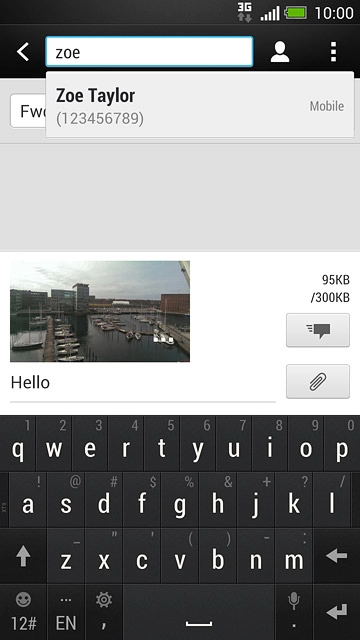 Press the required contact.