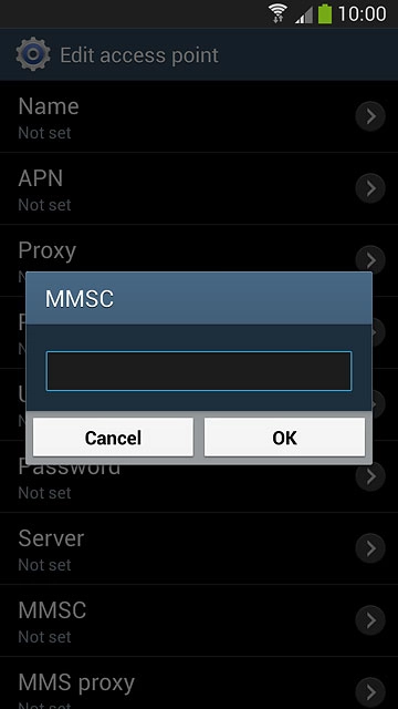 Key in http://pxt.vodafone.net.au/pxtsend and press OK.