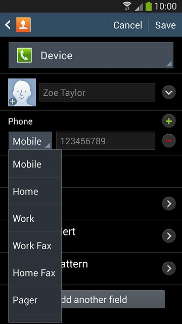 Press the required number type.