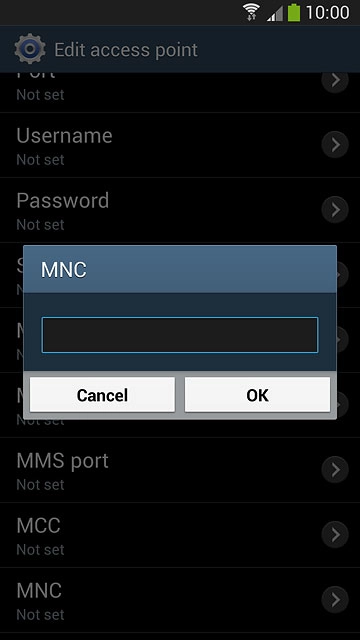 Key in 03 and press OK.