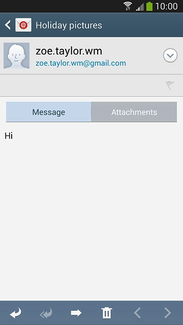 Press the reply icon.Write your email message.
