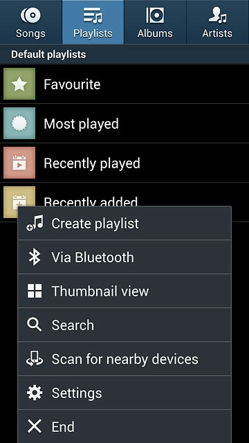 Press Create playlist.Key in a name for the playlist.