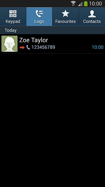 Press the required number.