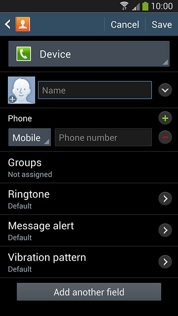 Press the drop down list above 