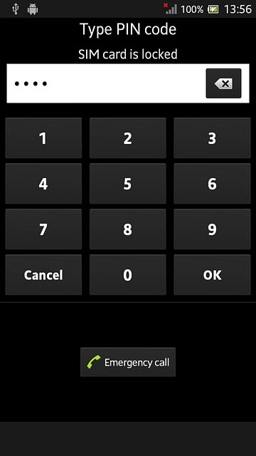 Key in your PIN and press OK.If your phone rejects the SIM:Contact the distributor or service provider where you bought your phone.