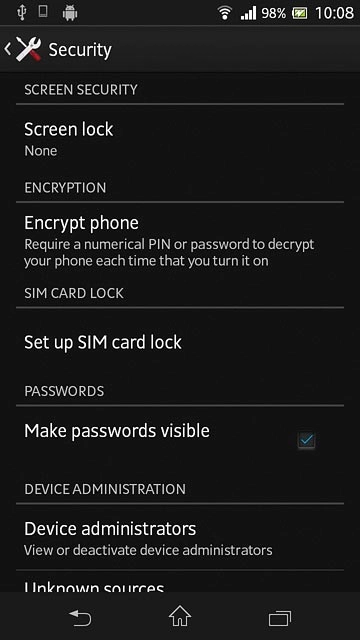 Press Set up SIM card lock.