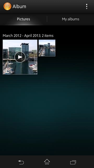 Press and hold the required file.