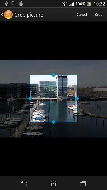 Drag the frame to the required position to select the required detail.