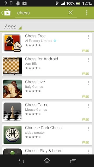 Press the required app.