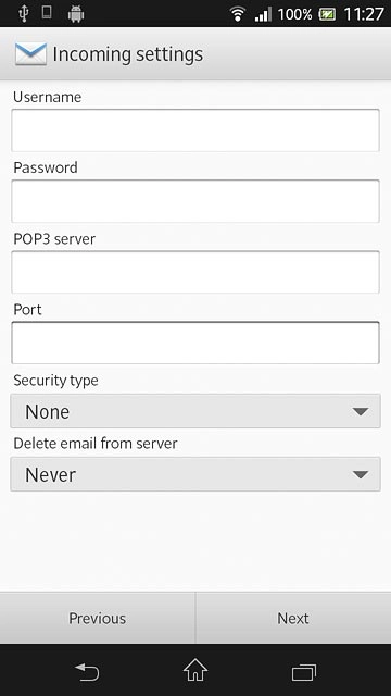 Press the drop down list under 