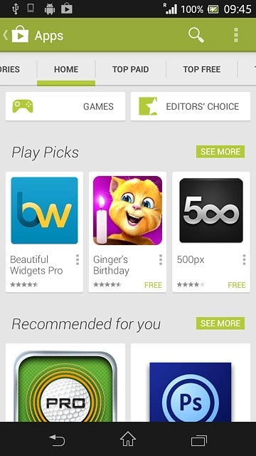 To search by name:Press the search icon.