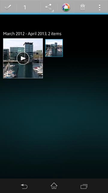 Press the share icon.