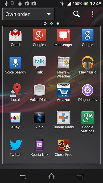 Press the app you've just installed.Follow the instructions on the display to use the app.