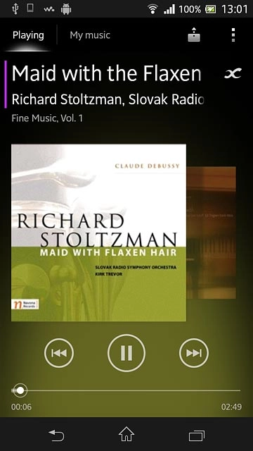 To go to the next audio file:Press arrow right.