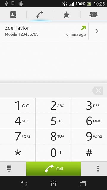 Press the required number.