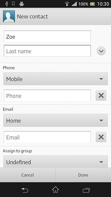 Press Last name and key in the required last name.
