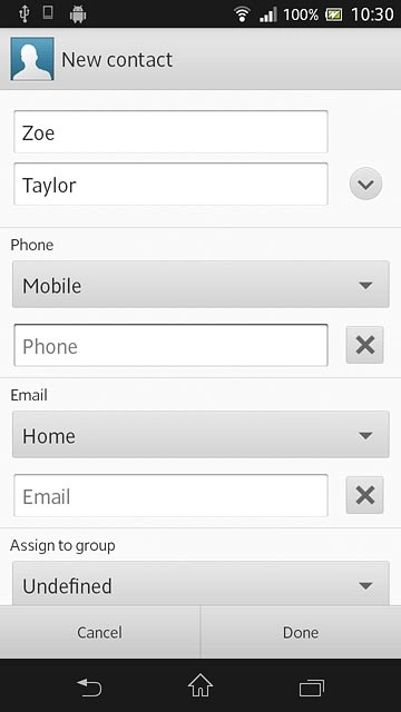 Press Phone and key in the required phone number.