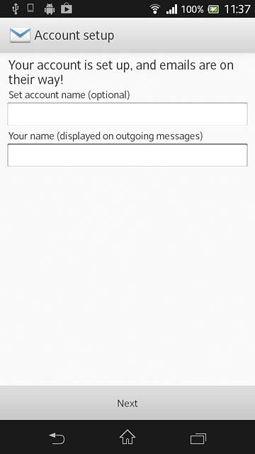 Press Next.Wait while your phone retrieves new email messages.