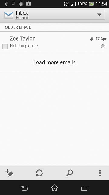 Press the home icon to return to the home screen.