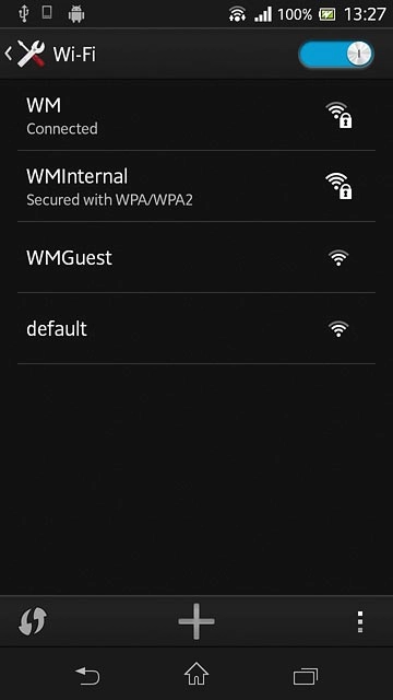 Press the home icon to return to the home screen.