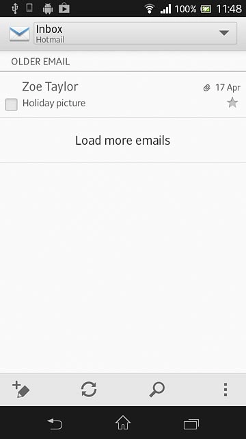 Press the drop down list at the top of the display.