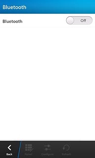 Press the indicator next to Bluetooth to turn on the function.