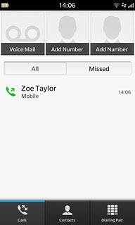 Press the required call.