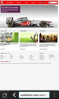 Press the dots in the bottom right corner of the display.