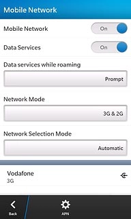 Press the drop down list below Network Selection Mode.