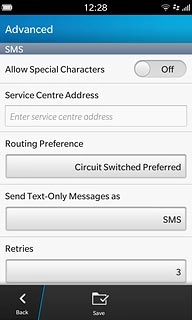 Press the field below Service Centre Address.Key in +61415011501