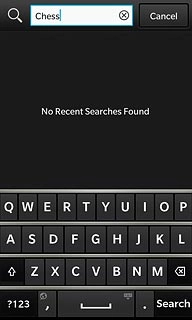 Key in the name of the required app and press Search.