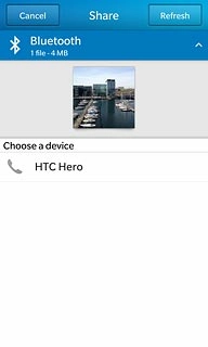 Press the required Bluetooth device.