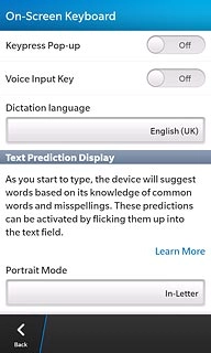 Press the drop down list below Portrait Mode or the drop down list below Landscape Mode.