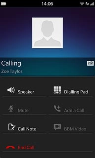 Press End Call to end the call.